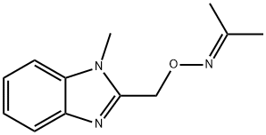 Acetone O-[(1-methyl-1H-benzimidazol-2-yl)methyl]oxime 结构式