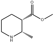 3-Piperidinecarboxylicacid,2-methyl-,methylester,(2S,3S)-(9CI) 结构式