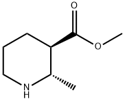 3-Piperidinecarboxylicacid,2-methyl-,methylester,(2S,3R)-(9CI) 结构式
