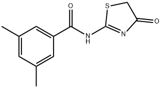 Benzamide, N-(4,5-dihydro-4-oxo-2-thiazolyl)-3,5-dimethyl- (9CI) 结构式