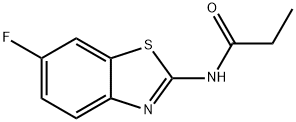 Propanamide, N-(6-fluoro-2-benzothiazolyl)- (9CI) 结构式