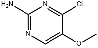 4-氯-5-甲氧基嘧啶-2-胺 结构式