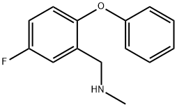 1-(5-氟-2-苯氧基苯基)-N-甲基甲基胺 结构式