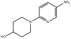 1-(5-氨基-2-吡啶基)-4-哌啶醇 结构式