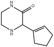 Piperazinone, 3-(1-cyclopenten-1-yl)- (9CI) 结构式