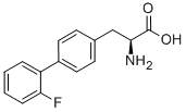 L-2-AMINO-3-(2'-FLUORO-BIPHENYL-4-YL)-PROPIONIC ACID 结构式