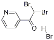 3-(DIBROMOACETYL)PYRIDINE HYDROBROMIDE 结构式