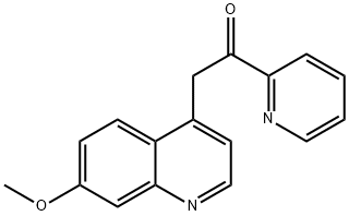 2-(7-甲氧基喹啉-4-基)-1-(吡啶-2-基)乙酮 结构式