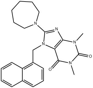 8-(1-AZEPANYL)-1,3-DIMETHYL-7-(1-NAPHTHYLMETHYL)-3,7-DIHYDRO-1H-PURINE-2,6-DIONE