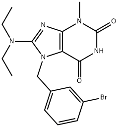 7-(3-BROMOBENZYL)-8-(DIETHYLAMINO)-3-METHYL-3,7-DIHYDRO-1H-PURINE-2,6-DIONE