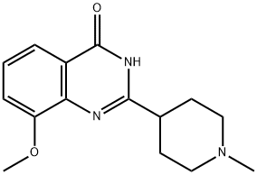 4(1H)-Quinazolinone,  8-methoxy-2-(1-methyl-4-piperidinyl)-  (9CI) 结构式