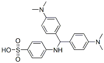 p-[[bis[4-(dimethylamino)phenyl]methyl]amino]benzenesulphonic acid 结构式