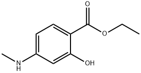 Benzoic acid, 2-hydroxy-4-(methylamino)-, ethyl ester (9CI) 结构式