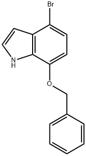 7-(苄氧基)-4-溴-1H-吲哚 结构式