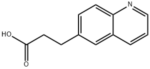 3-(6-喹啉)丙酸 结构式