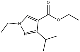 1H-Pyrazole-4-carboxylicacid,1-ethyl-3-(1-methylethyl)-,ethylester(9CI) 结构式