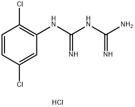 1-(2,5-二氯苯基)双胍盐酸盐 结构式