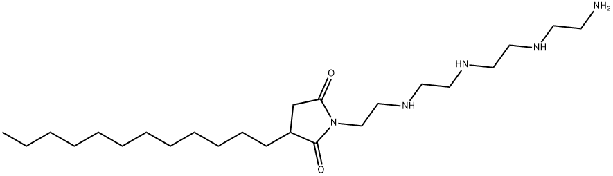 1-[2-[[2-[[2-[(2-aminoethyl)amino]ethyl]amino]ethyl]amino]ethyl]-3-dodecylpyrrolidine-2,5-dione 结构式