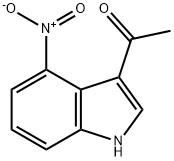 1-(4-硝基-1H-吲哚-3-基)-乙酮 结构式