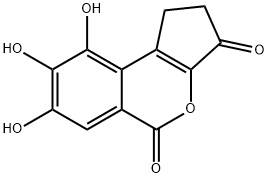 1,2-Dihydro-7,8,9-trihydroxycyclopenta[c][2]benzopyran-3,5-dione 结构式