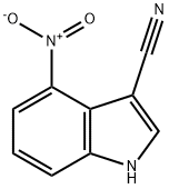 3-氰基-4-硝基吲哚 结构式