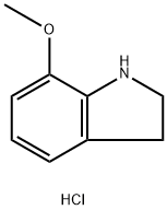 7-甲氧基吲哚啉盐酸盐 结构式