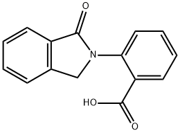 2-(1-氧代异二氢吲哚-2-基)苯甲酸 结构式