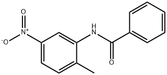 N-(2-甲基-5-硝基苯基)苯甲酰胺 结构式