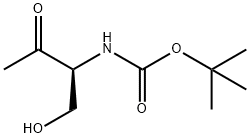 [(1S)-1-(羟甲基)-2-氧代丙基]氨基甲酸叔丁酯 结构式