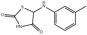 2,4-Thiazolidinedione, 5-[(3-methylphenyl)amino]- (9CI) 结构式