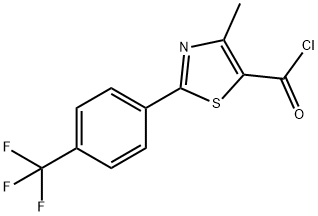 4-甲基-2-(4-三氟甲基)苯-1,3-噻唑-5-羰酰氯 结构式