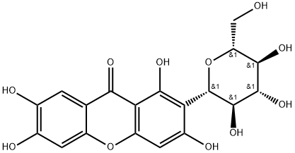 芒果苷 结构式