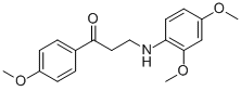 3-(2,4-DIMETHOXYANILINO)-1-(4-METHOXYPHENYL)-1-PROPANONE 结构式