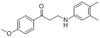 3-(3,4-DIMETHYLANILINO)-1-(4-METHOXYPHENYL)-1-PROPANONE 结构式
