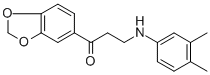 1-(1,3-BENZODIOXOL-5-YL)-3-(3,4-DIMETHYLANILINO)-1-PROPANONE 结构式
