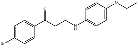 1-(4-BROMOPHENYL)-3-(4-ETHOXYANILINO)-1-PROPANONE 结构式