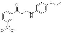 3-(4-ETHOXYANILINO)-1-(3-NITROPHENYL)-1-PROPANONE 结构式