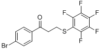 1-(4-BROMOPHENYL)-3-[(2,3,4,5,6-PENTAFLUOROPHENYL)SULFANYL]-1-PROPANONE 结构式