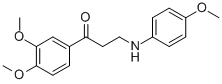 1-(3,4-DIMETHOXYPHENYL)-3-(4-METHOXYANILINO)-1-PROPANONE 结构式