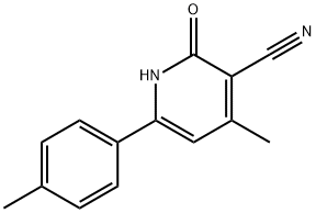 1,2-DIHYDRO-4-METHYL-2-OXO-6-P-TOLYLPYRIDINE-3-CARBONITRILE 结构式