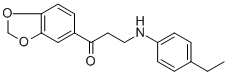 1-(1,3-BENZODIOXOL-5-YL)-3-(4-ETHYLANILINO)-1-PROPANONE 结构式