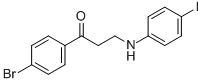 1-(4-BROMOPHENYL)-3-(4-IODOANILINO)-1-PROPANONE 结构式