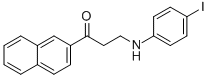 3-(4-iodoanilino)-1-(2-naphthyl)-1-propanone 结构式