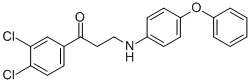 1-(3,4-DICHLOROPHENYL)-3-(4-PHENOXYANILINO)-1-PROPANONE 结构式