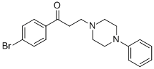 1-(4-BROMOPHENYL)-3-(4-PHENYLPIPERAZINO)-1-PROPANONE 结构式