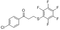 1-(4-CHLOROPHENYL)-3-[(2,3,4,5,6-PENTAFLUOROPHENYL)SULFANYL]-1-PROPANONE 结构式