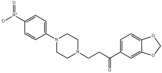 1-(1,3-BENZODIOXOL-5-YL)-3-[4-(4-NITROPHENYL)PIPERAZINO]-1-PROPANONE