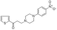 3-[4-(4-NITROPHENYL)PIPERAZINO]-1-(2-THIENYL)-1-PROPANONE 结构式