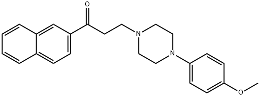 3-[4-(4-METHOXYPHENYL)PIPERAZINO]-1-(2-NAPHTHYL)-1-PROPANONE 结构式