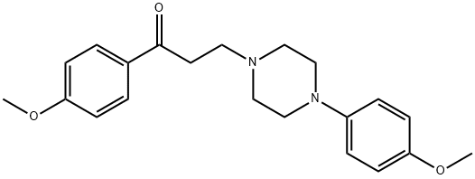 1-(4-METHOXYPHENYL)-3-[4-(4-METHOXYPHENYL)PIPERAZINO]-1-PROPANONE 结构式